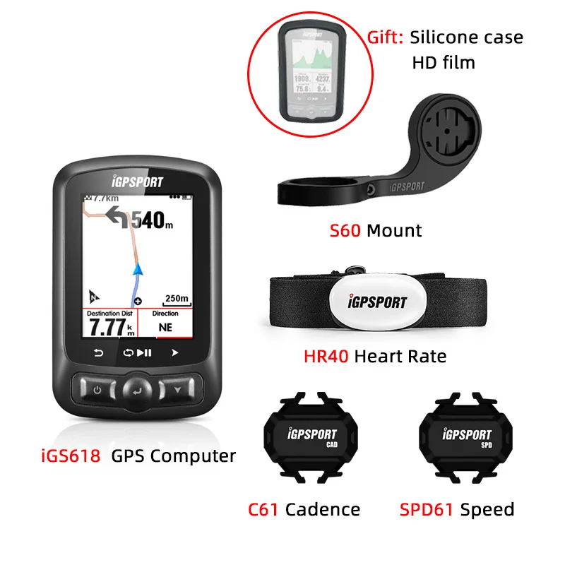 I GPS порт ANT + IGS618 велосипедный беспроводной Bluetooth секундомер Спидометр