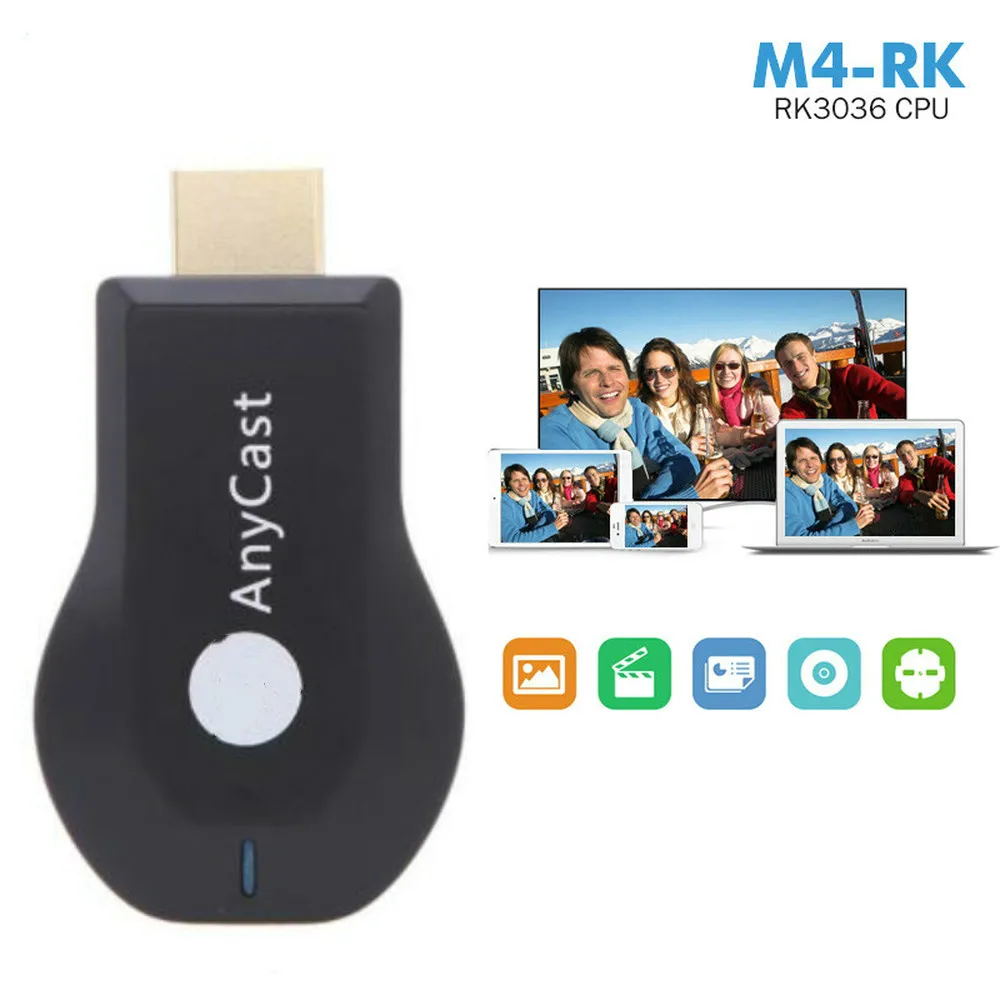 M4 plus 1080P беспроводной HDMI медиа Видео Wi Fi дисплей ключ Мини ПК Android ТВ адаптер Airplay