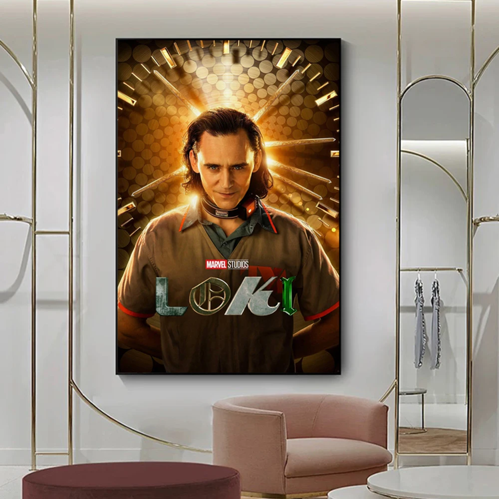 

Marvel 2021 Loki Season 1 Hit TV Series Propaganda Poster Tom Hiddleston Wall Art Painting Canvas Print Picture Home Decoration