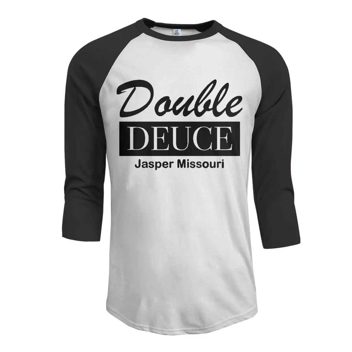 Мужская Бейсбольная Футболка Double Deuce Jasper Миссури с рукавом 3/4 черная футболка S |