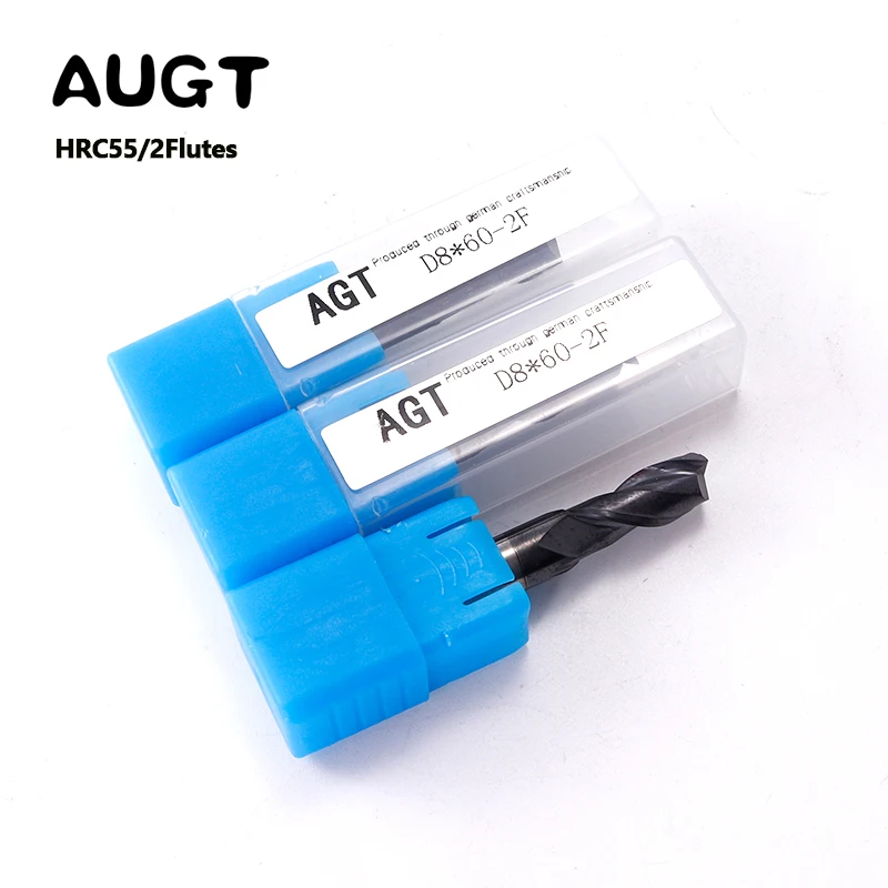 Инструменты для ЧПУ торцевая фреза резки HRC55 из сплава с 2 канавками мм 3 4 5 6 8 10 12