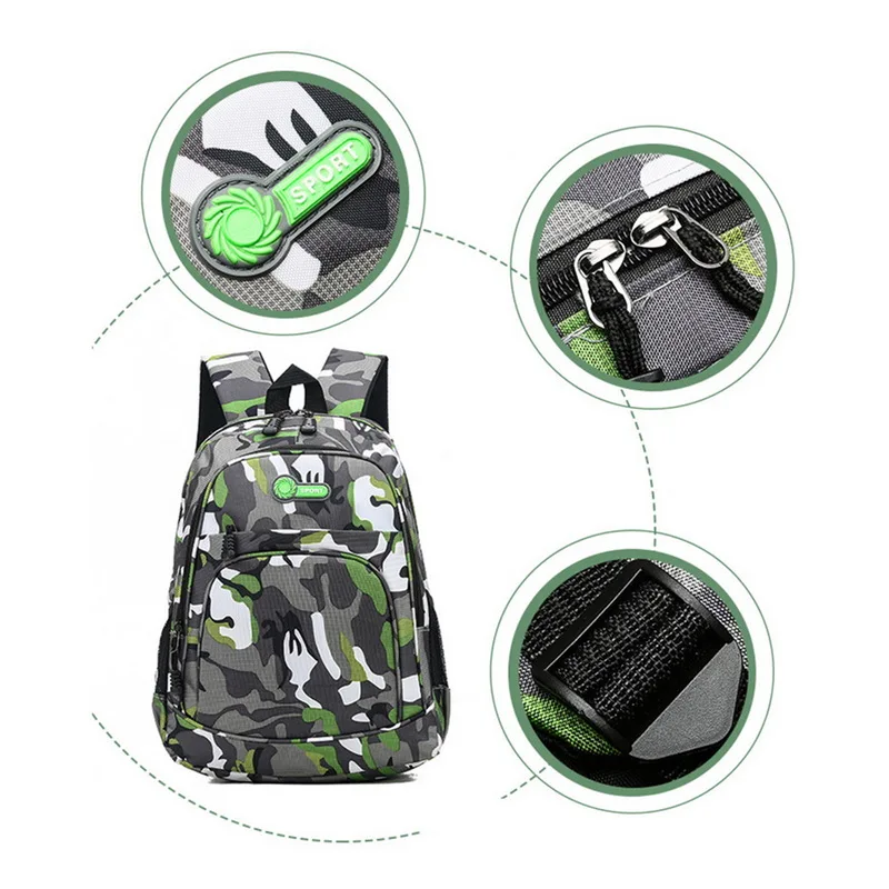 2 размера камуфляжные водонепроницаемые школьные сумки для девочек и мальчиков