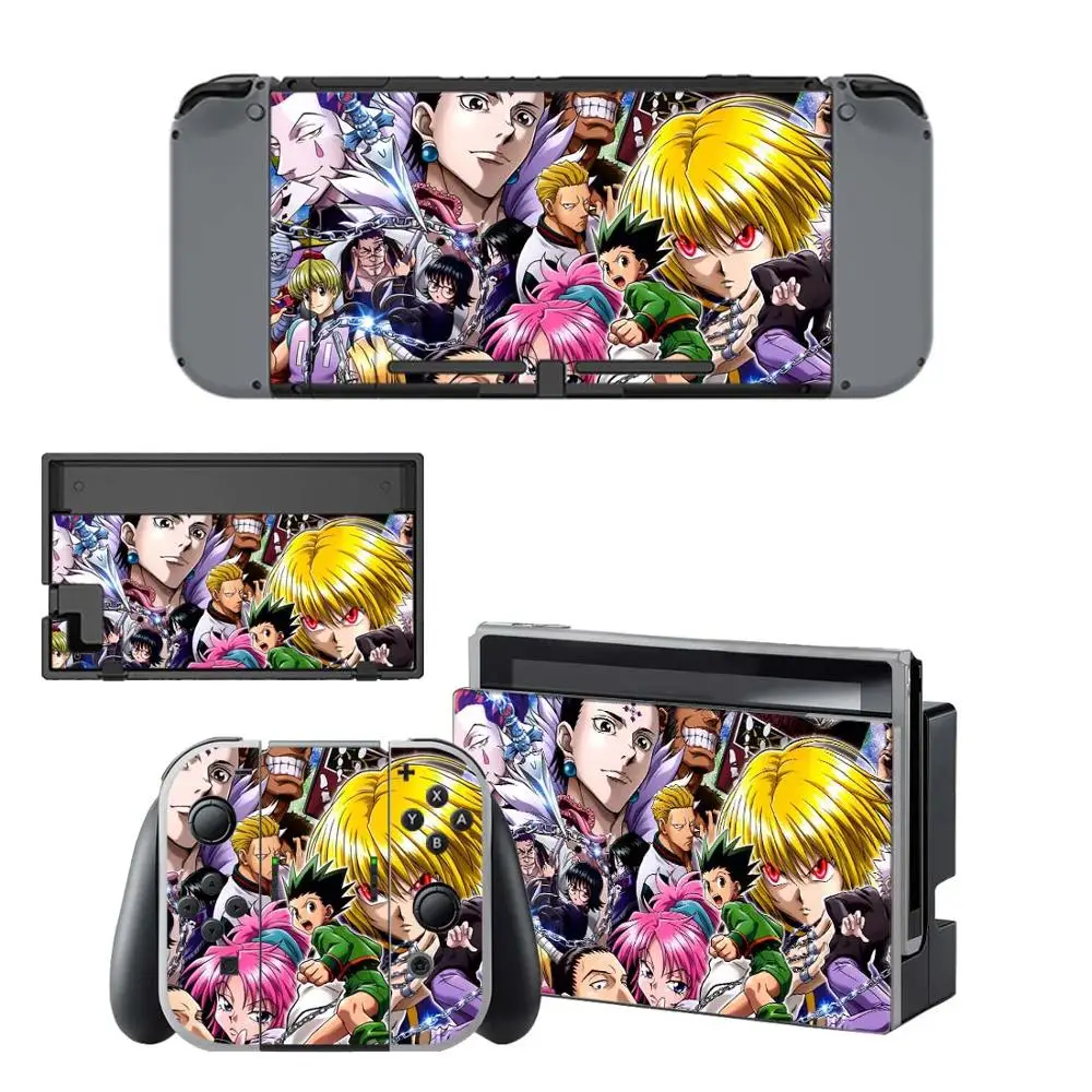 vinyl screen skin hunter x hunter protector stickers for nintendo switch ns console controller stand holder skins vinyl free global shipping