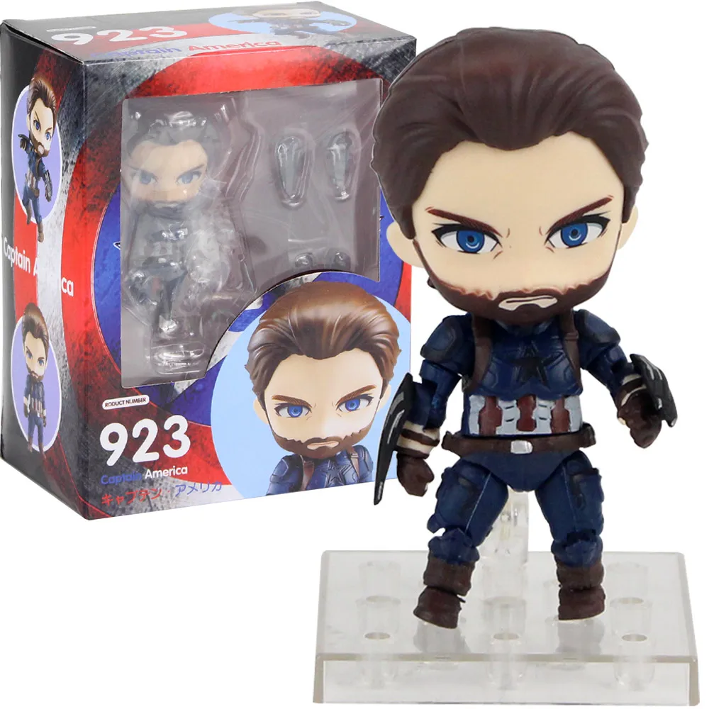 Бесконечность войны Мстители фигурку Nendoroid 543 781 866 955 988 1037 Человек-паук Железный человек Локи черная модель пантера игрушки