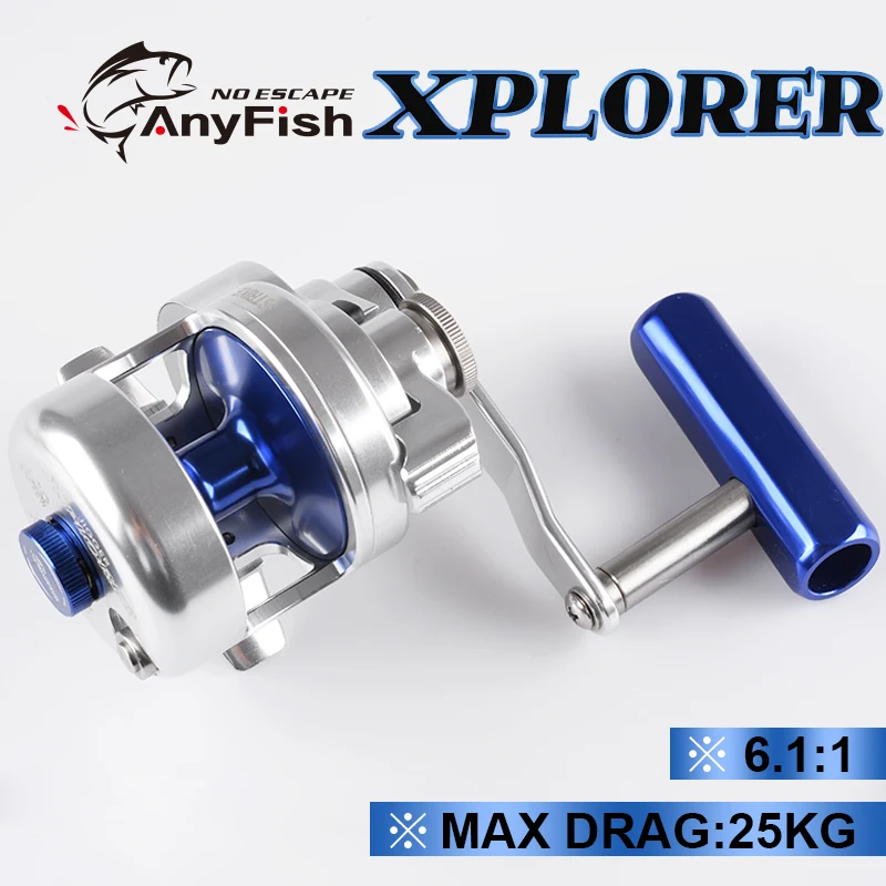 ANYFISH X PLORER металлическая Рыболовная катушка медленная отжимная 400/500 модель