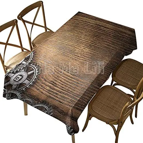 Деревянная скатерть в стиле ретро для внутреннего дворика и сада|Скатерти| |