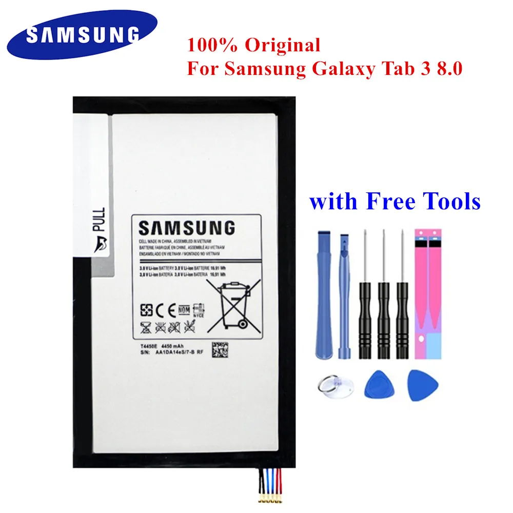 Оригинальный аккумулятор для планшета T4450E Samsung Galaxy Tab 3 8 0 дюйма SM T310 T311 T315 4450 мАч