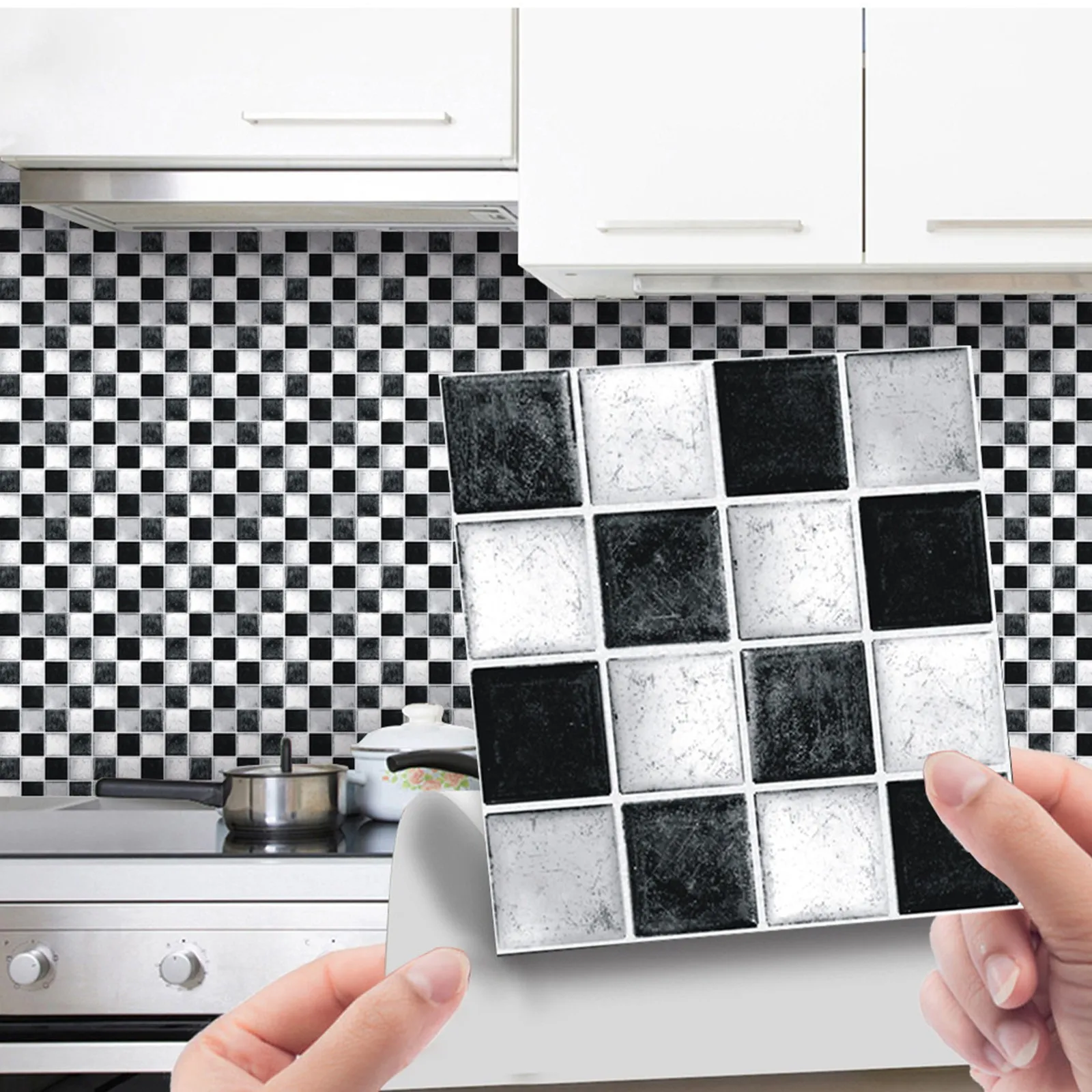 

3D-наклейки на стену в виде хрустальной плитки, водостойкие самоклеящиеся обои «сделай сам», водостойкая Настенная Наклейка для кухни, ванно...