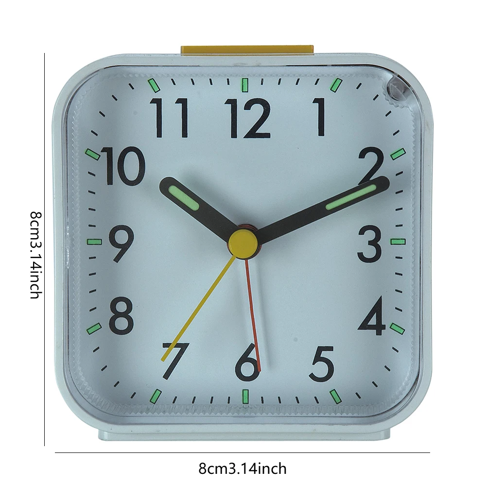 

Alarm Clock Analog Alarms ABS Non Ticking Ascending Beep Sounds Travel Clock with Night Lamp Gentle Awakening