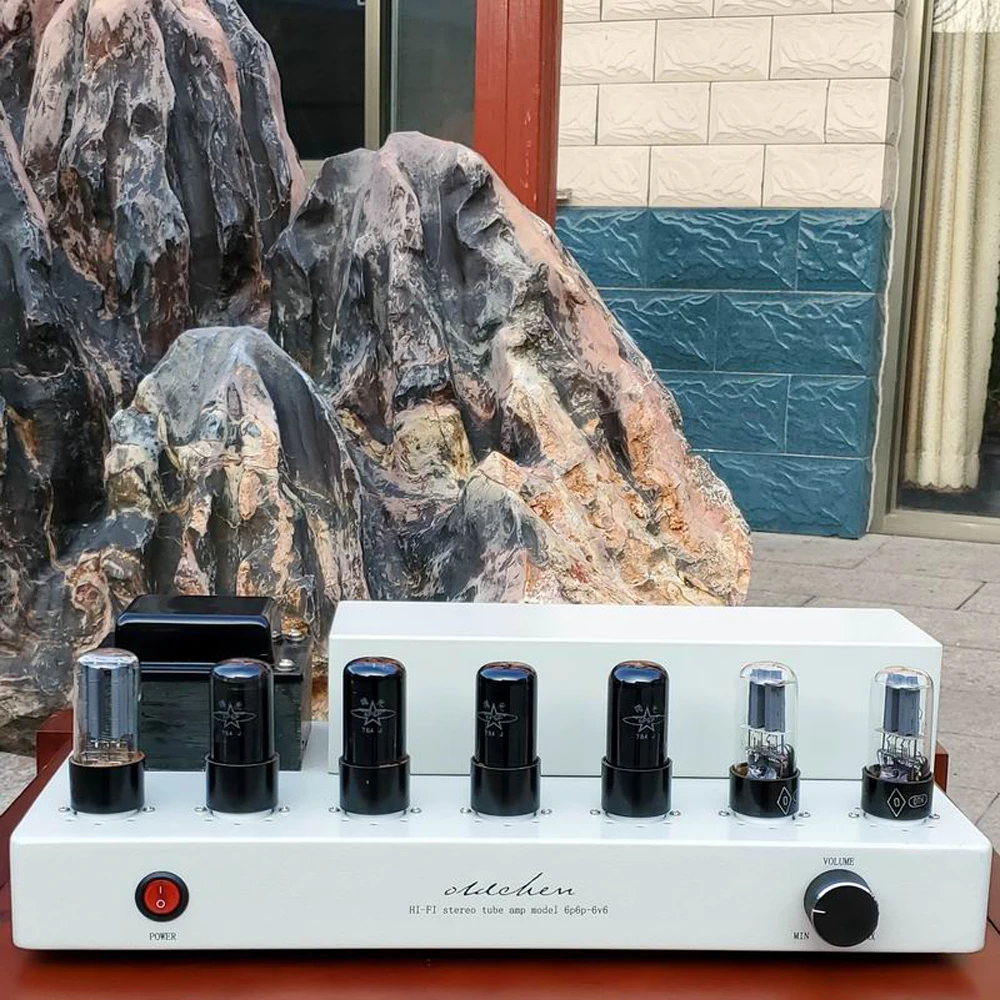 Вакуумный трубчатый усилитель класса AB 6P6P 6V6 HIFI 9 Вт + 220 В переменного