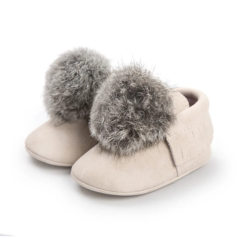 

Pudcoco Baby Shoes Newborn Baby Toddler Boys Girls Snow Boots Winter Warm Soft Cotton Fur Crib Shoes Prewalker