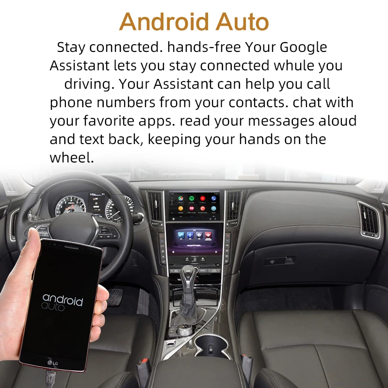 Sinairyu беспроводной Apple Carplay для infiniti 8 дюймов экран 2015-2019 Q50 Q60 Q50L QX50 Android Авто