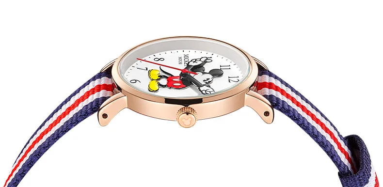 Детские часы Disney для девочек Роскошные Кварцевые с Микки Маусом мальчиков и