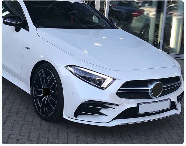 Для Mercedes cls аксессуары cls c257 модифицированные передние Автомобильные наклейки на бампер противотуманные фары декоративные яркие полосы