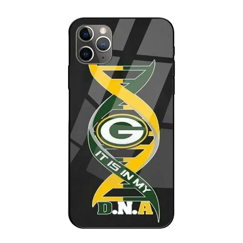 

0 Green Bay Packers Phone Case Tempered Glass For Iphone6plus 6S 7 7plus 8 X XS XSmax XR 11 12 Pro Max 12mini