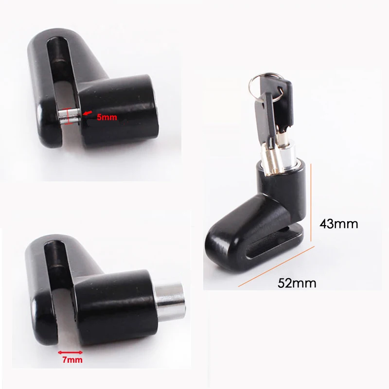 Disc Brakes Wheel Lock Portable Anti-theft Steel Wire Bicycle Electric Skateboard For Scooter Accessories | Спорт и развлечения