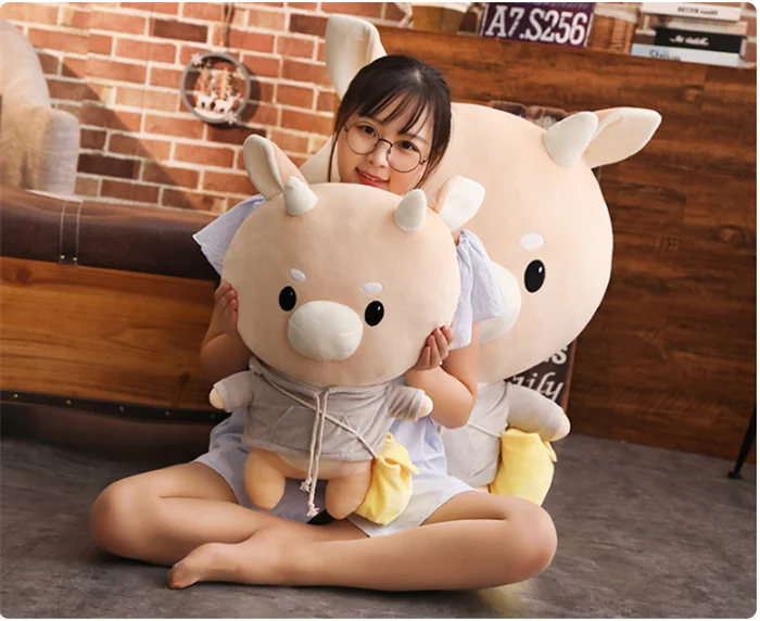 

New 2021 Gold Secretary with Cow doll Korean drama with hard cow plush toy doll doll children's birthday gift 25cm