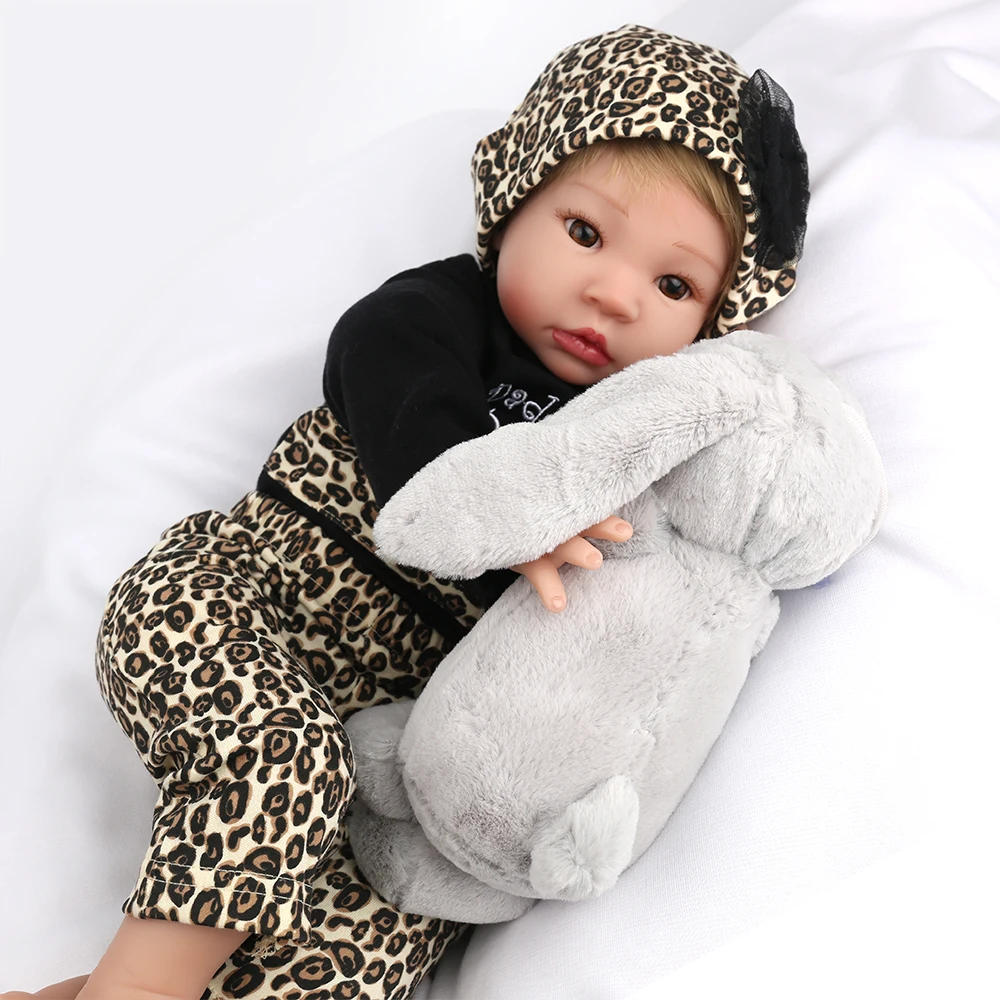 Кукла новорожденная силиконовая из нетоксичного хлопка 55 см|Куклы| |