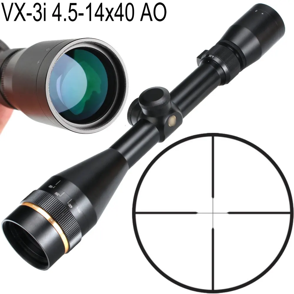 

L VX-3i 4.5-14x40 AO Duplex Reticle Hunting RifleScopes 1 Inch Tube Tactical Rifle Scope Trail Sop Wire Reticle riflescope