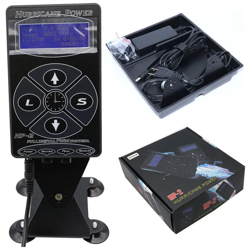 Pro hp-2 Hurricane Татуировка источник питания двойной Интеллектуальный ЖК цифровой