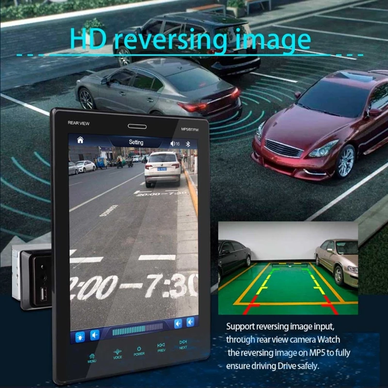 9 5 дюймовый стерео 2 DIN HD-сенсорный плеер GPS-навигация четкое обратное изображение