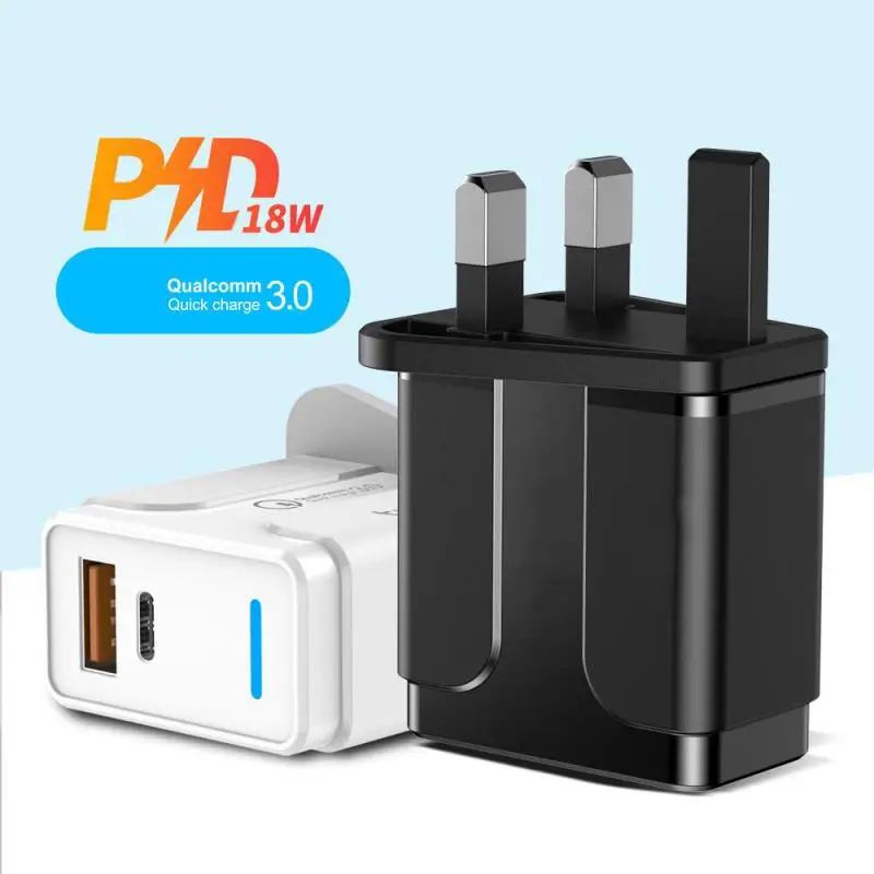 3A Быстрая зарядка 3 0 USB зарядное устройство EU UK мобильный телефон адаптер для IPhone X