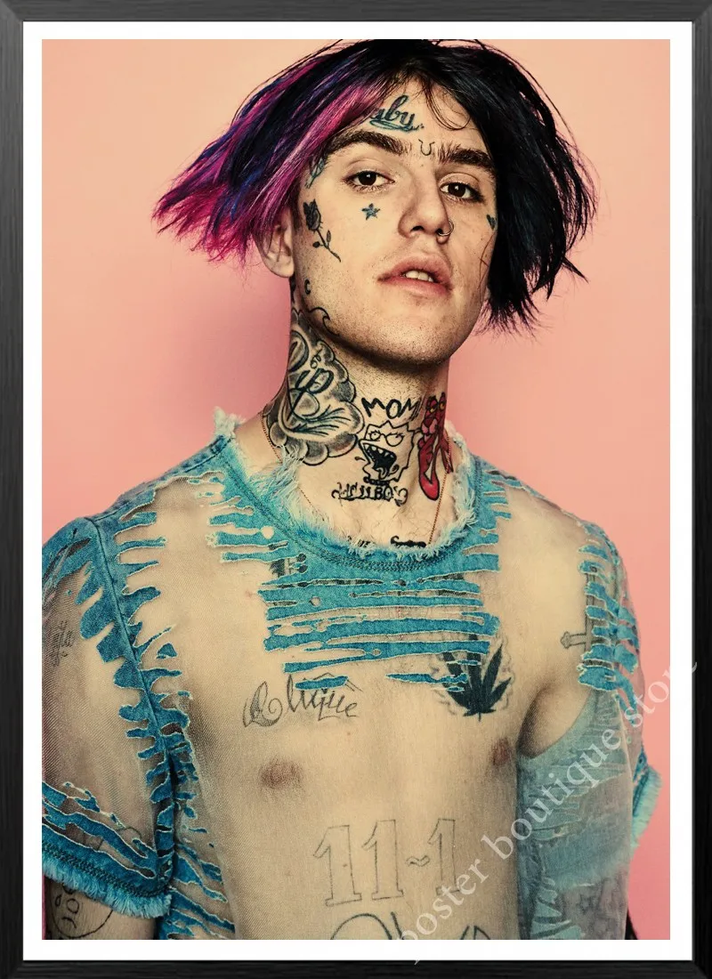 Хип-хоп рэпер Lil Peep постер наклейки на стену Винтаж крафт-бумага печать Высокое