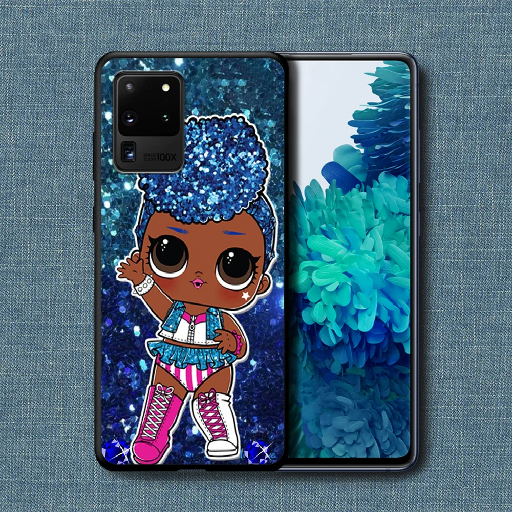 

Cartoon LOL Dolls Girls Phone Case For Samsung Galaxy Note S 8 9 10 20 Plus E Lite Uitra black Back Fashion Funda Trend Bumper