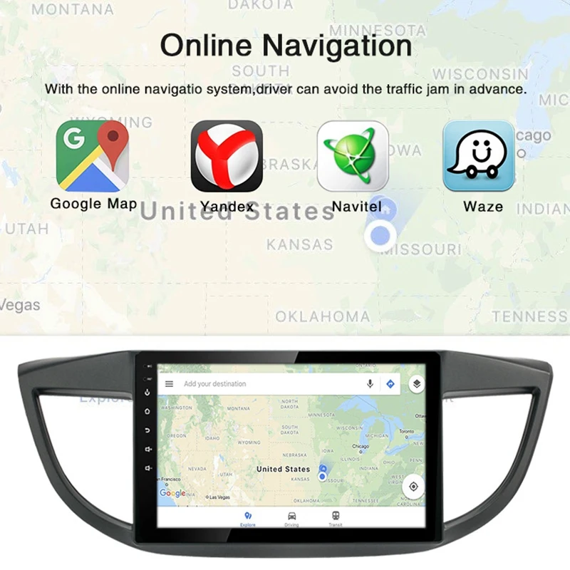 1+16G Android 8.1 Car Radio Multimedia Player for Honda CRV 2012-2016 Navigation GPS 2 Din | Автомобили и мотоциклы