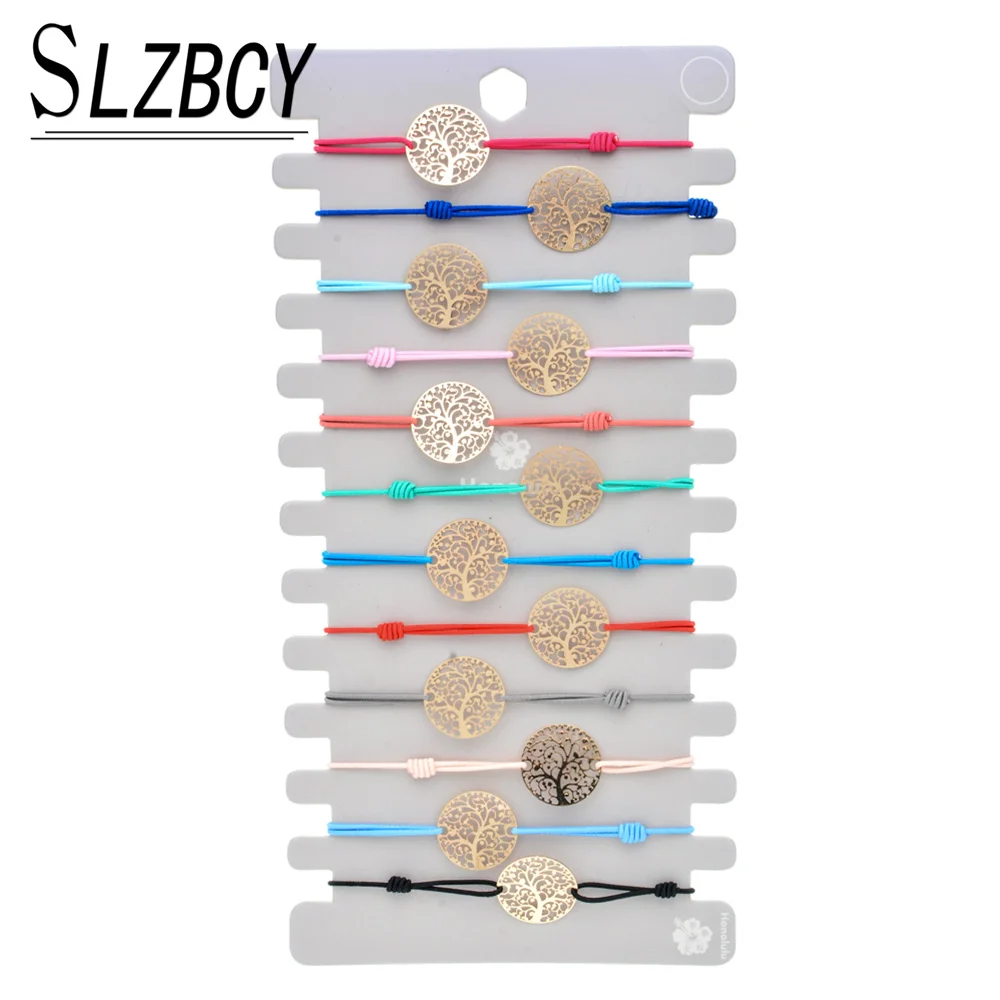 Женский и детский браслет Древо жизни эластичный ручной работы 12 шт. в партии