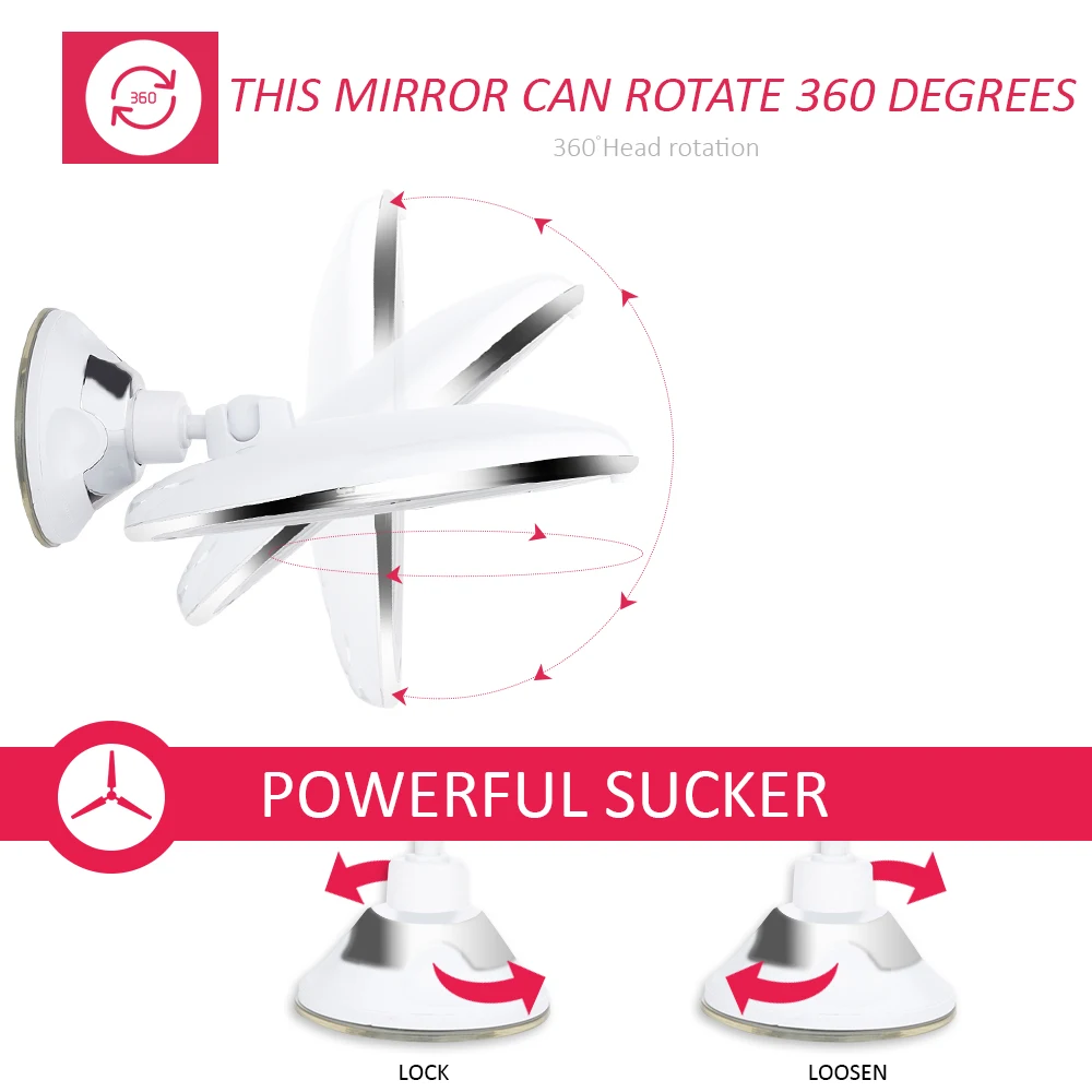 

Makeup Mirror 10X Lights LED Magnifying Cosmetic Mirror Touch Screen Vanity Mirror Dressing Table Cosmetic Mirror with Led Light