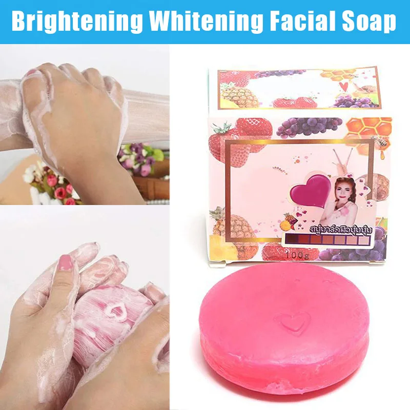 

Instant Miracle Whitening Soap Handmade Instant Miracle Soap Reduce Dark Spots Pink 1/2pcs @ME88