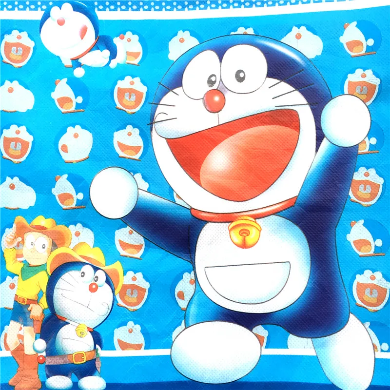 Рюкзак Doraemon из нетканого материала на шнурке сумки для детей украшение дня
