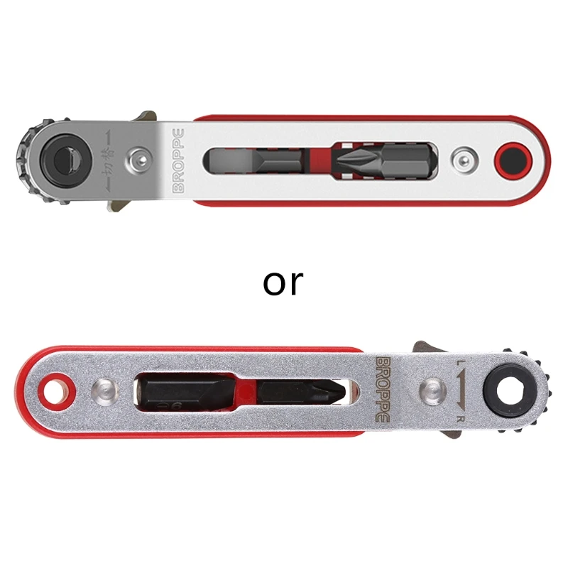 

50LB Mini Magnetic Screwdriver Ratchet Wrench Right Angle 1/4" Hex Shank for Narrow Space DIY Hand Tools