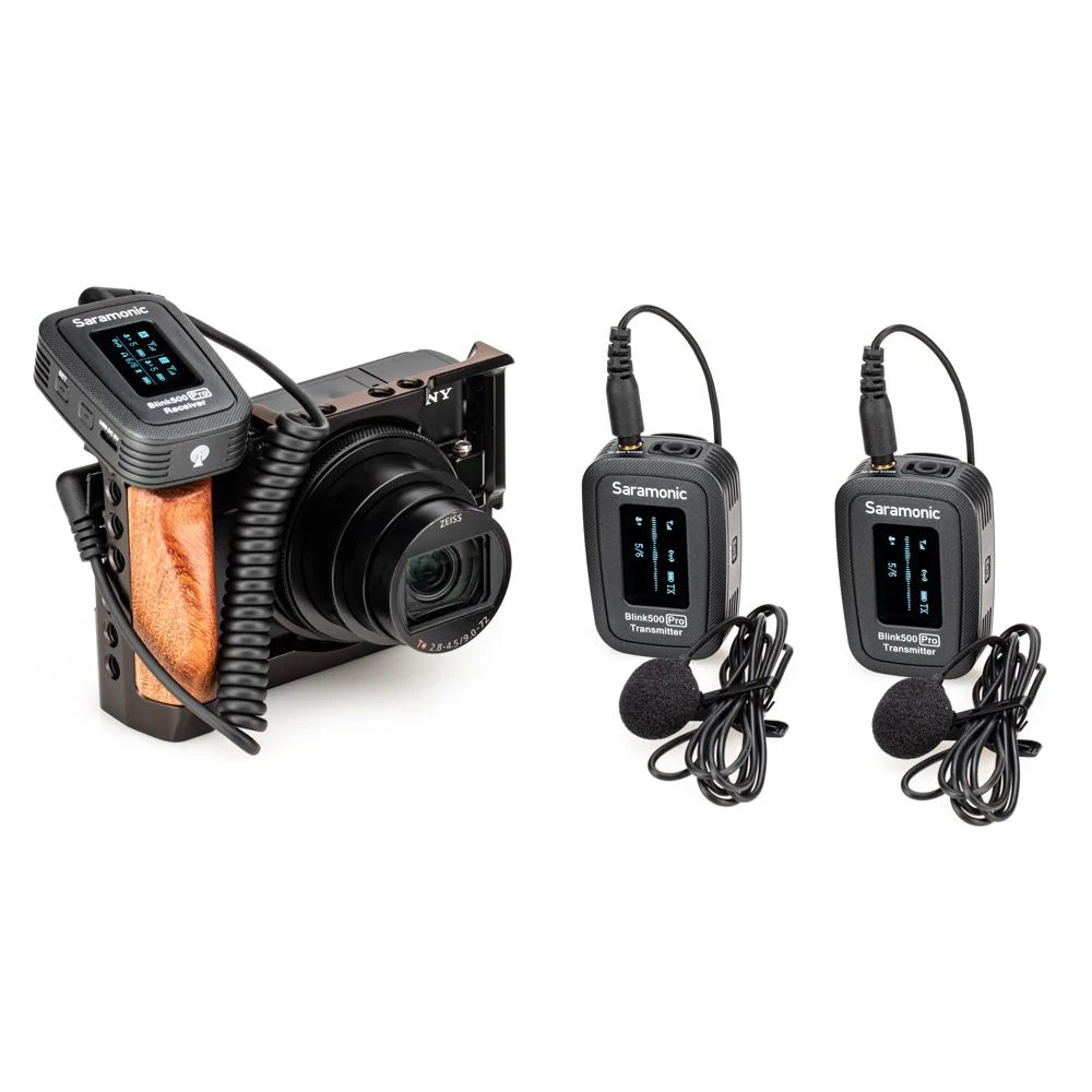 Беспроводной петличный микрофон Saramonic blink 500 Pro 2 4 ГГц двухканальный Студийный