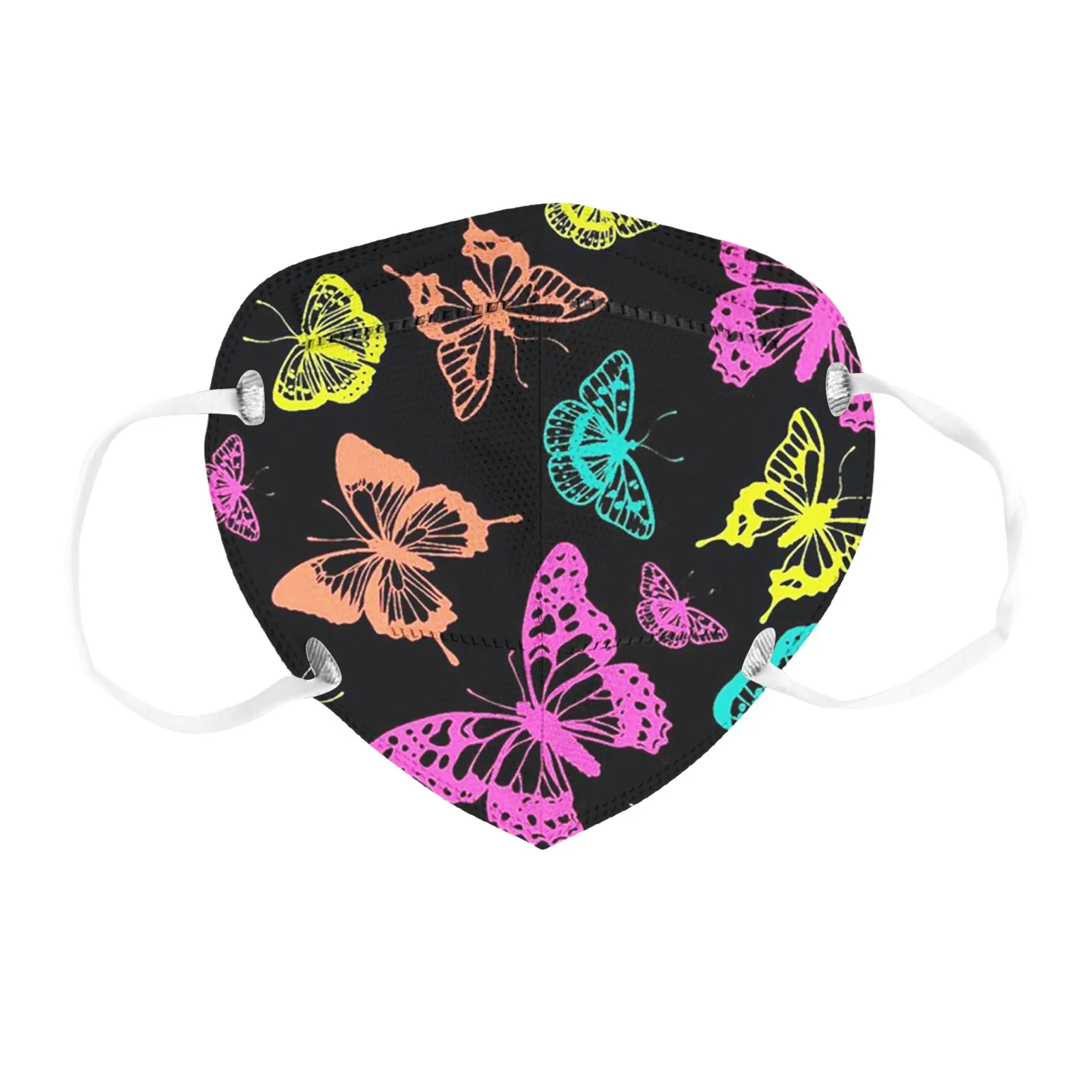 

masque de protection Non woven fabric 5-Layer High-Density Mask Pollution Protection Filter For Adult Print Flowers