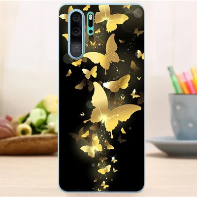 Прозрачный мягкий чехол из ТПУ с рисунком для Huawei P30 Pro силиконовый телефона P 30 lite
