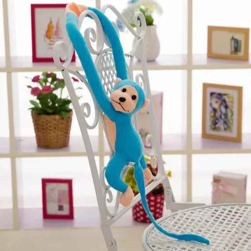 60 см Kawaii длинные руки хвост Обезьяна Мягкая кукла плюшевые игрушки шторы для сна