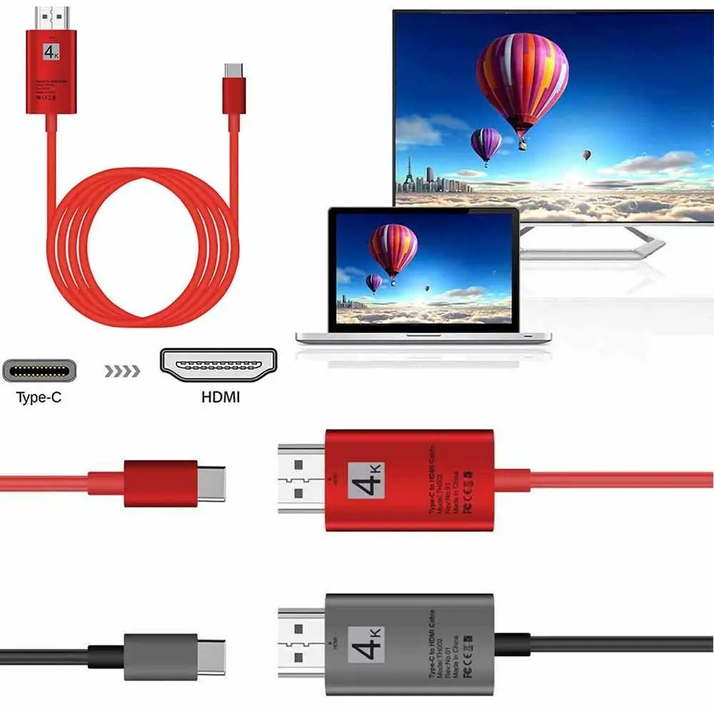 Переходник типа C на HDMI type-C USB3.1 USB-C 4K 2K Кабельный адаптер-переходник для Samsung Galaxy