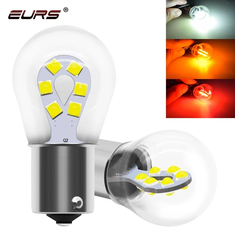 

2pcs P21W Led 1156 BA15S BAU15S 1157 P21/5W BAY15D Led Bulb Lamp 12SMD 3030 Chips Auto Light Reverse Bulb 12V White Red Yellow