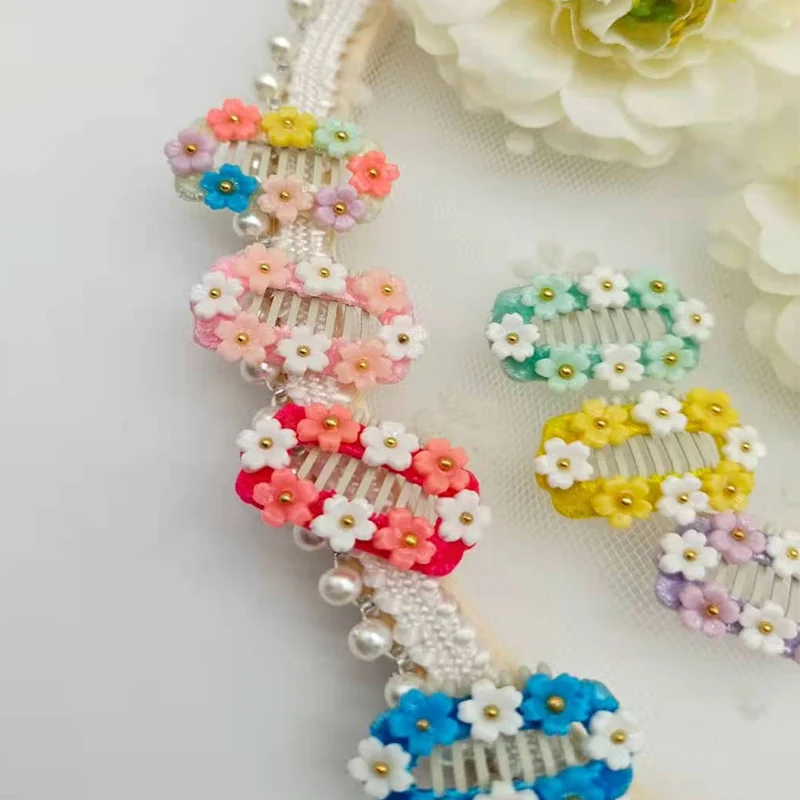 

20pcs Han Edition Llittle Flower Hairpin Pet Hand Broken hair BB Clip Teddy Yorkshire could be the Dog Clip