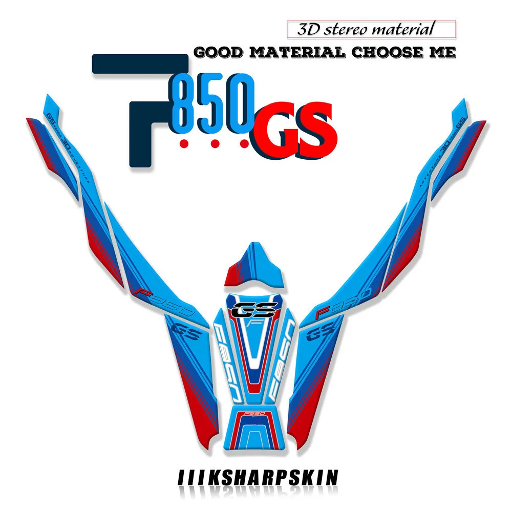 Новый 3D гелевый топливный бак боковой обтекатель Защитная Наклейка наклейка