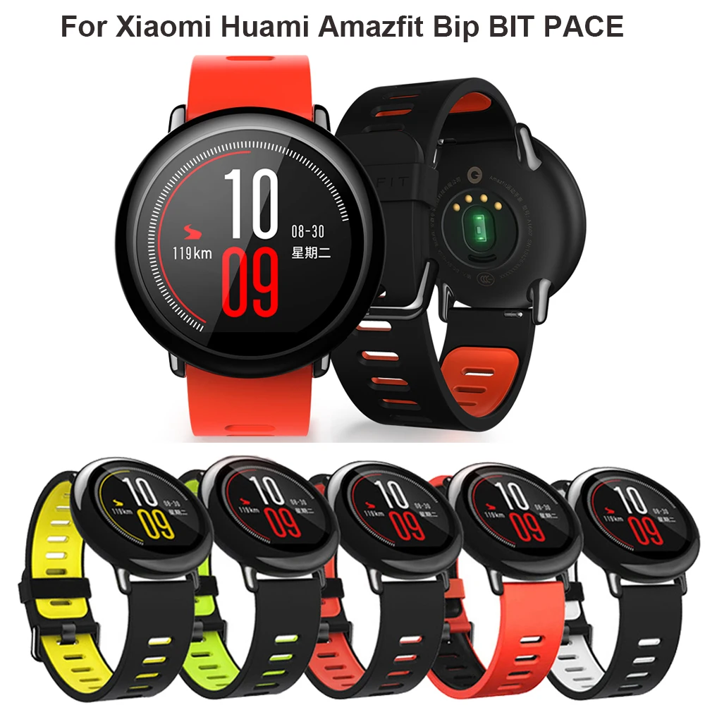 Ремешок силиконовый для смарт часов Xiaomi Huami Amazfit Bip BIT PACE 22 мм|Смарт-аксессуары| |