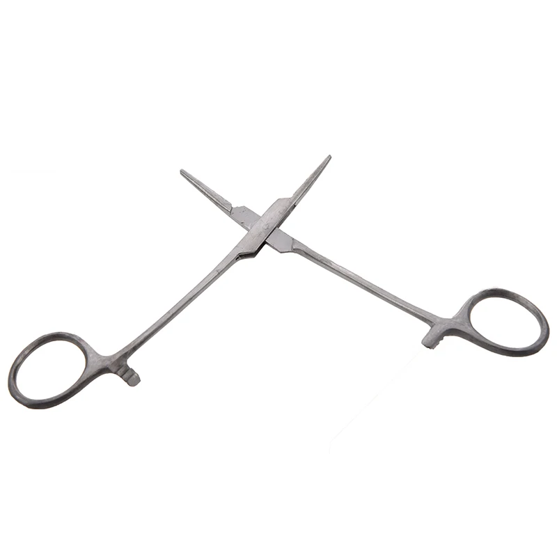 Новые 5 &quotрыболовные щипцы из нержавеющей стали прямые Hemostat запорные зажимы |