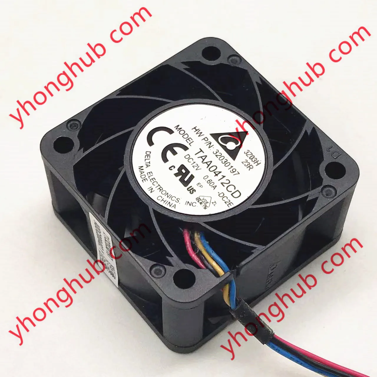 4-проводной вентилятор охлаждения сервера Delta Electronics TAA0412CD DC2E постоянный ток 12 В 0 60