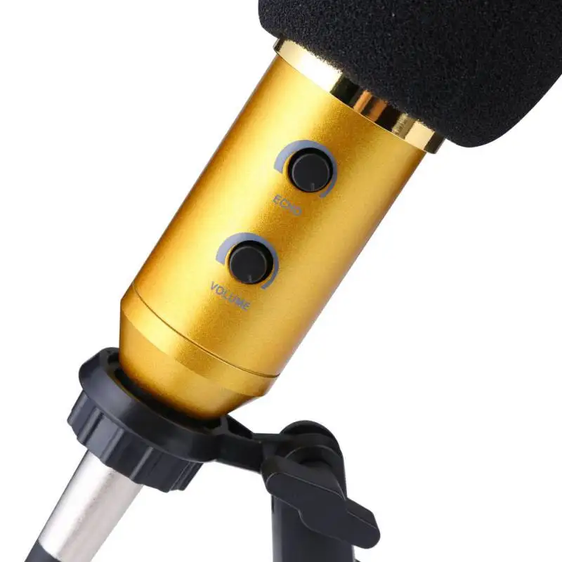 USB конденсаторный микрофон профессиональный проводной для компьютерной студии