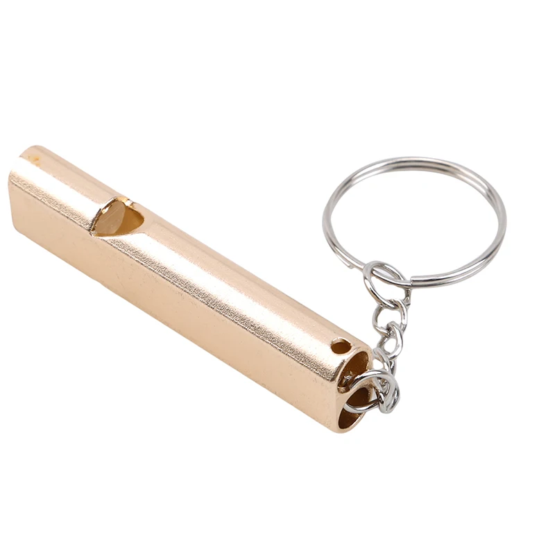 

Dual Hole High Frequency Loud Aluminum Alloy Whistle Keychain Hiking Camping Outdoor Sports Tools Emergency Survival Whistle