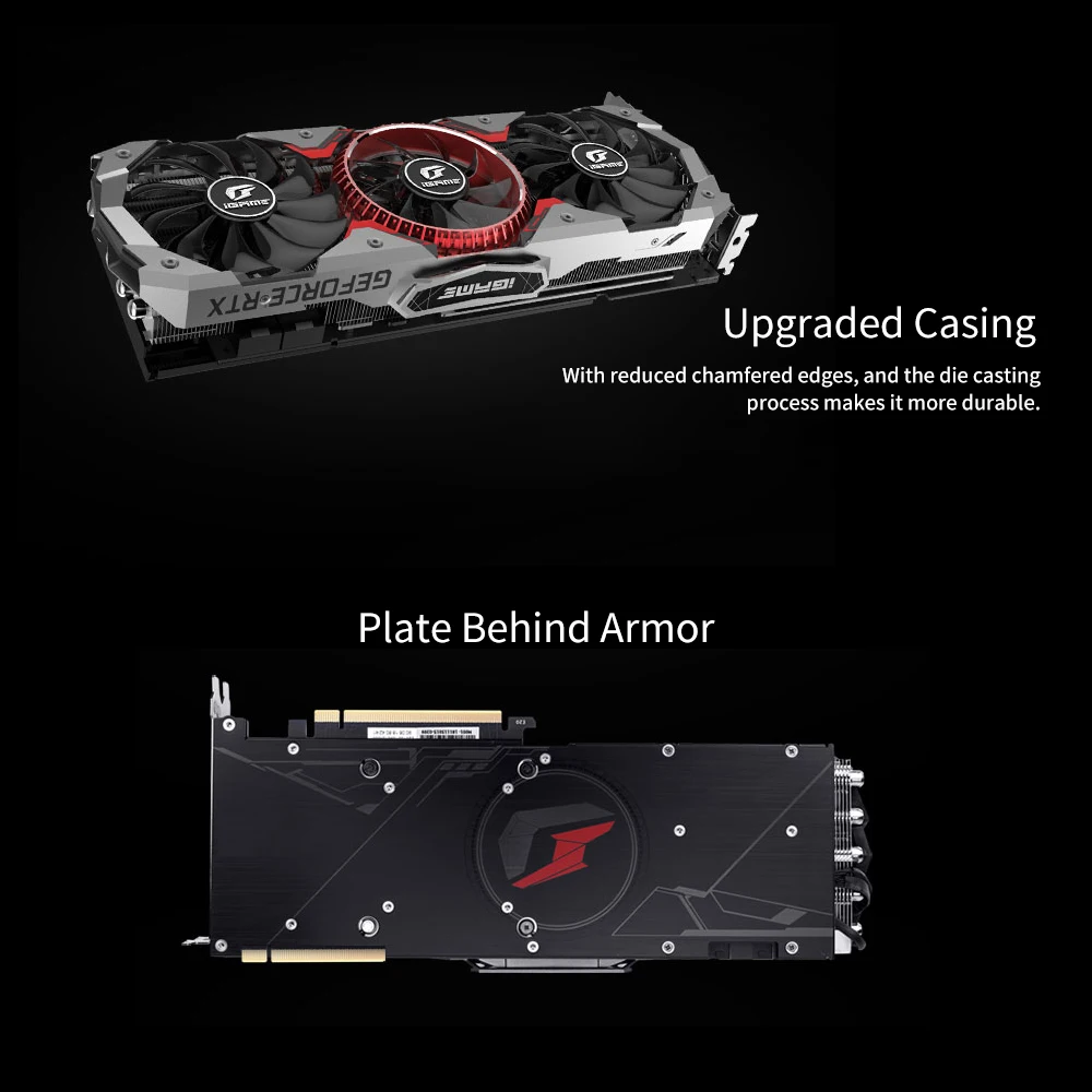 Красочная iGame GeForce RTX 2080 Super Advanced OC GDDR6 8G Графическая панель с карточками сзади Armor 5*8 мм медь