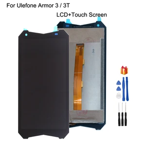 original for ulefone armor 3 lcd display touch screen assembly for ulefone armor 3t screen display phone parts free tools free global shipping