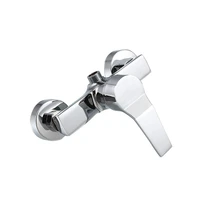 polished chrome finish new wall mounted shower faucet bathroom bathtub handheld shower tap mixer faucet